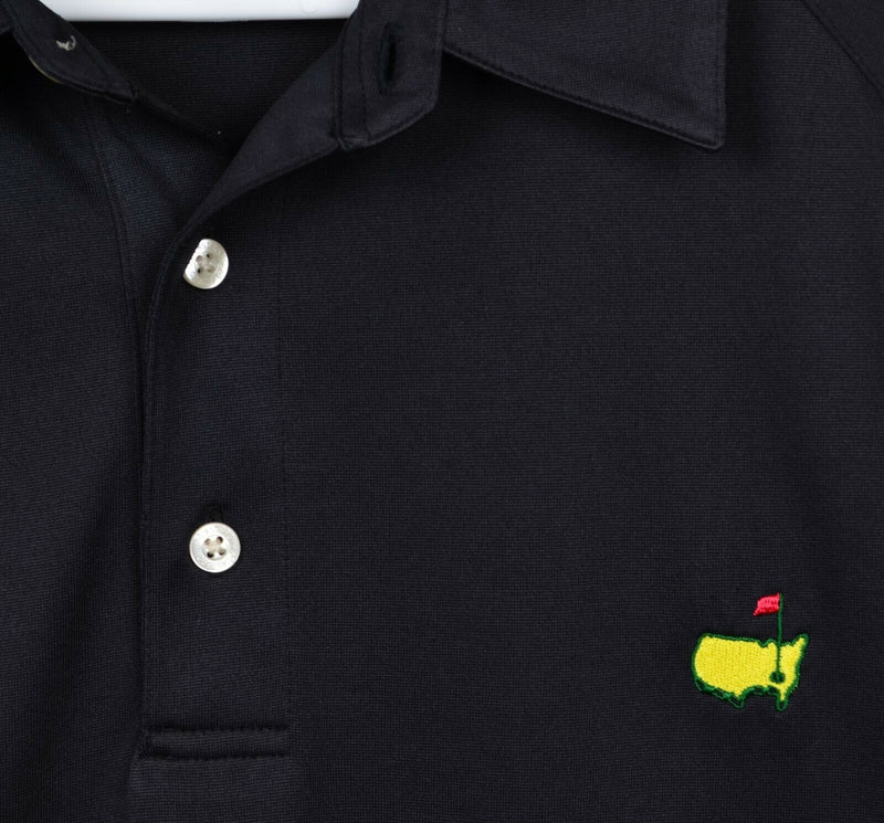 Masters Performance Men's XL Black Polyester Augusta National Golf Polo Shirt