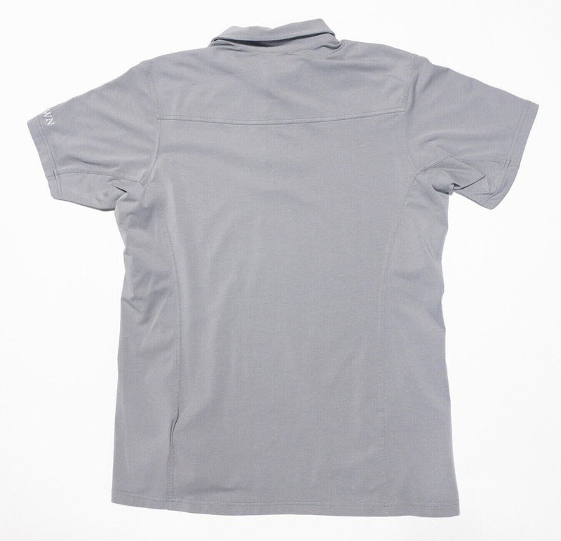 Arc'teryx Captive Polo Medium Men's Shirt Gray LOGO Cotton Blend Stretch