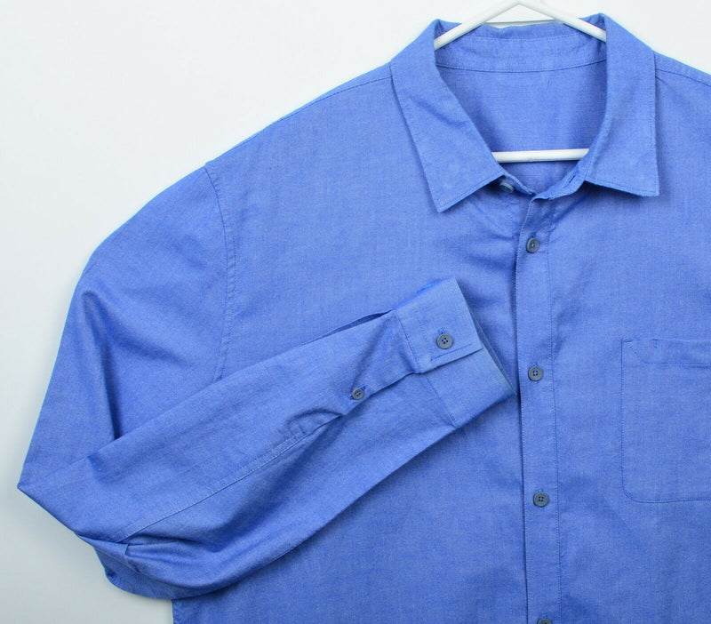 Lululemon Men's 2XL? Blue Oxford Comission Long Sleeve Button-Down Shirt