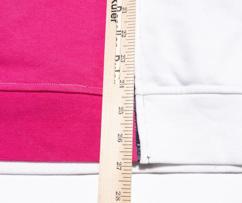 Staple Pigeon Sweatshirt Mens Medium Colorblock Full Zip Blue Pink Logo Colorful