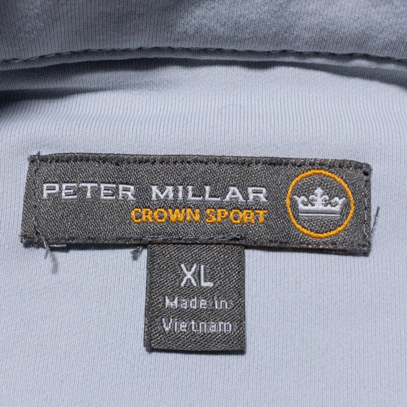 Peter Millar Crown Sport 1/4 Zip Men's XL Pullover Golf Wicking White Perth
