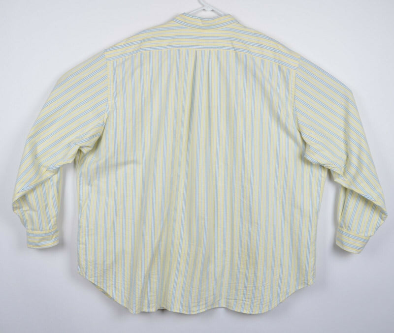 Polo Ralph Lauren Men's 3XB Big Classic Fit Yellow Striped Button-Down Shirt