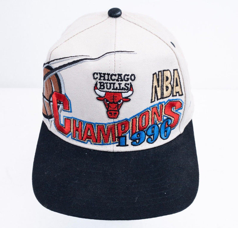 Chicago Bulls 1996 Championship Hat Snapback Logo Athletic Vintage 90s NBA Final