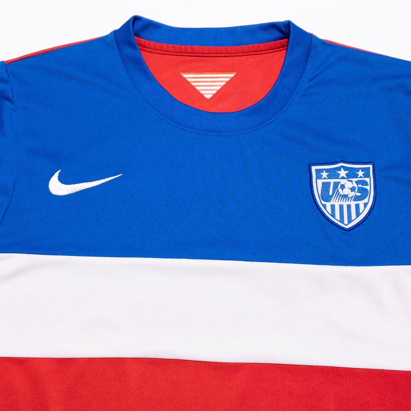 Nike Team USA Soccer Jersey Men's Fits Small Red White Blue Training 2014