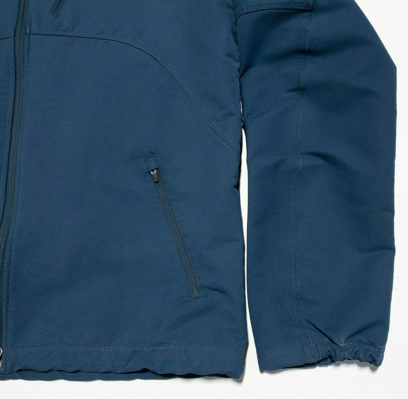 Ibex Climawool Cirrus Softshell Jacket Solid Blue Full Zip Merino Men's Medium