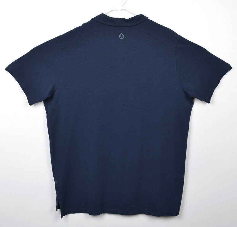 Tasc Performance Men's Sz XL Bamboo Organic Cotton Navy Blue Polo Shirt