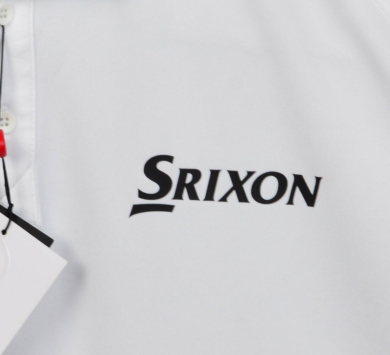 Sunice Golf Men's 2XL Srixon Tour Solid White Wicking Coollite Polo Shirt