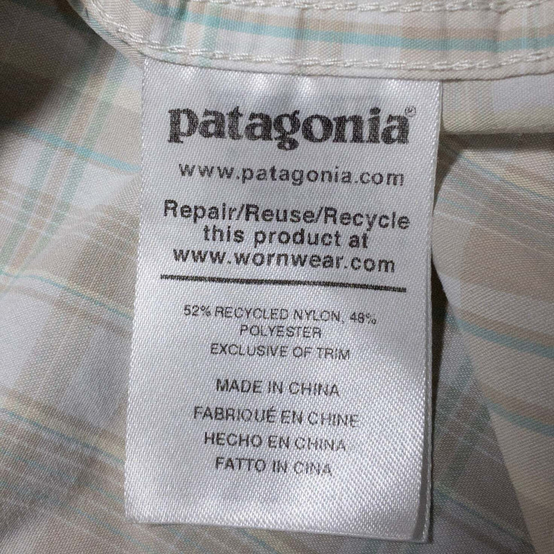 Patagonia Sun Stretch Shirt Mens Medium Travel Nylon Wicking Long Sleeve Fishing