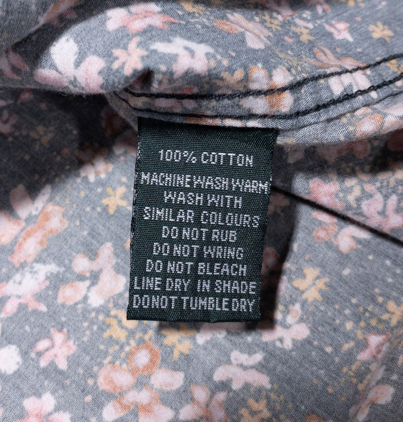 Rodd & Gunn Floral Shirt Men's Large Sports Fit Button-Up Pink Blue Floral