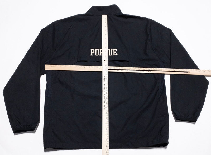 Purdue Boilermakers Nike Jacket Men's Medium Pullover Ripstop Black Storm-Fit