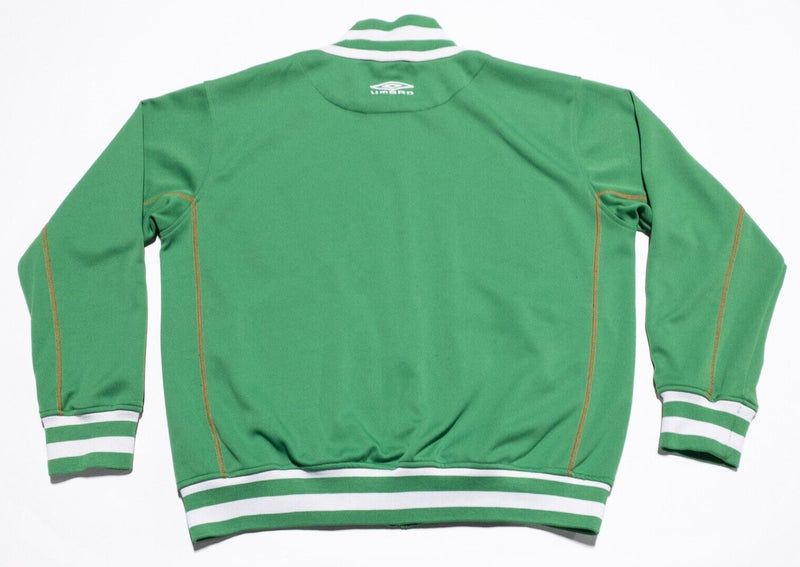 Umbro Ireland Track Jacket Men's XL National Soccer Team Full Zip Green Irish