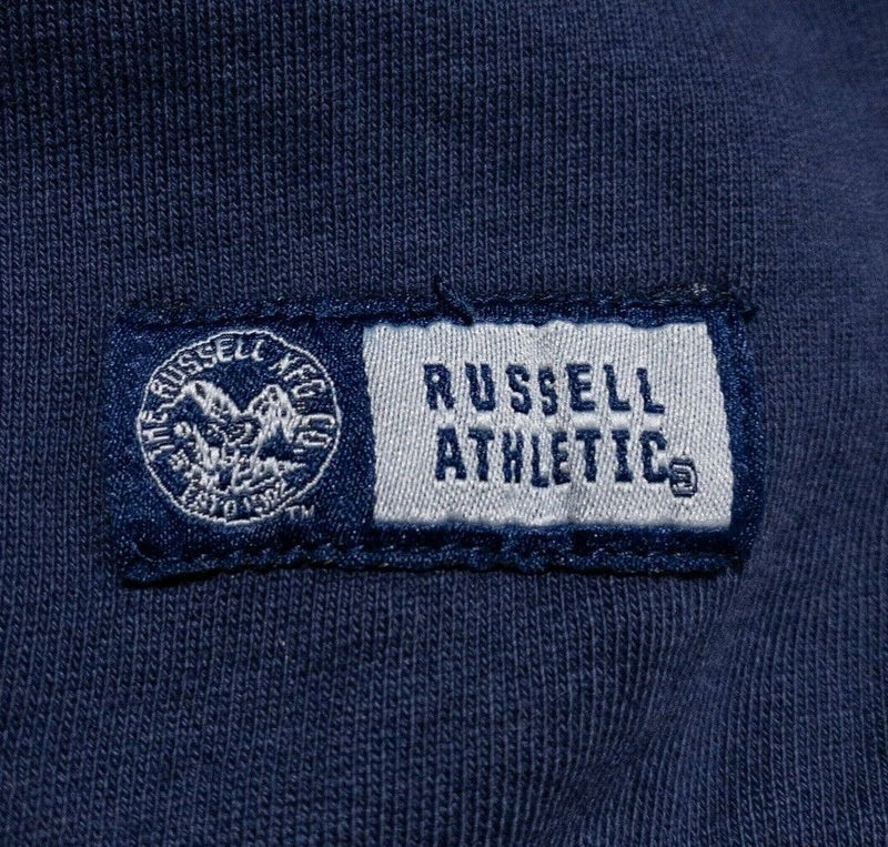 Russell Athletic Sweatshirt Men's Large Vintage 90s Pro 10 Crew Blue Spell Out