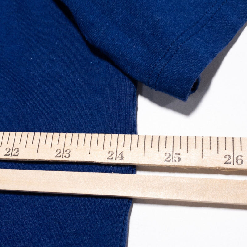 Greyson Golf Polo Shirt Men's Medium Solid Navy Blue Pocket Wicking Stretch
