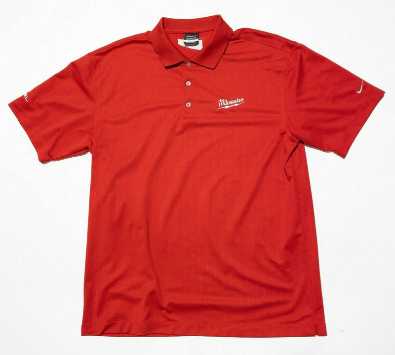 Milwaukee Tools Nike Polo XL Men's Shirt Dri-Fit Red Short Sleeve Wicking Golf