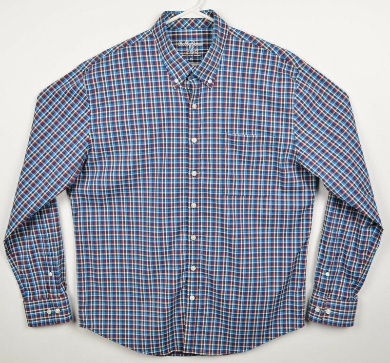 Bobby Jones X-H2O Men's XL Nylon Stretch Plaid Check Button-Down Shirt