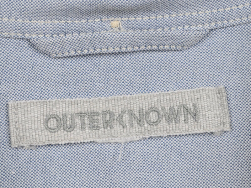 Outerknown Men's Sz XL Light Blue Embroidered Logo Button-Down Shirt