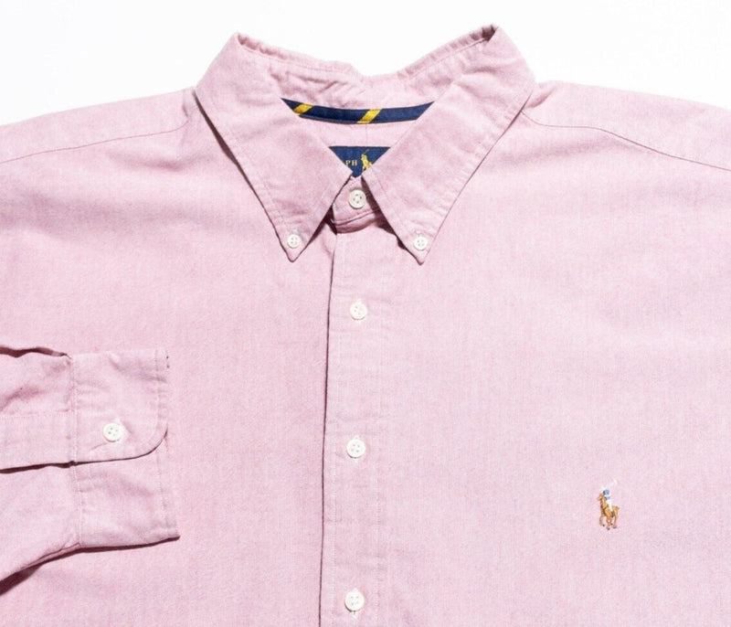 Polo Ralph Lauren Shirt Mens 3XB Big Classic Fit Oxford Pink Button-Down 3XL Big