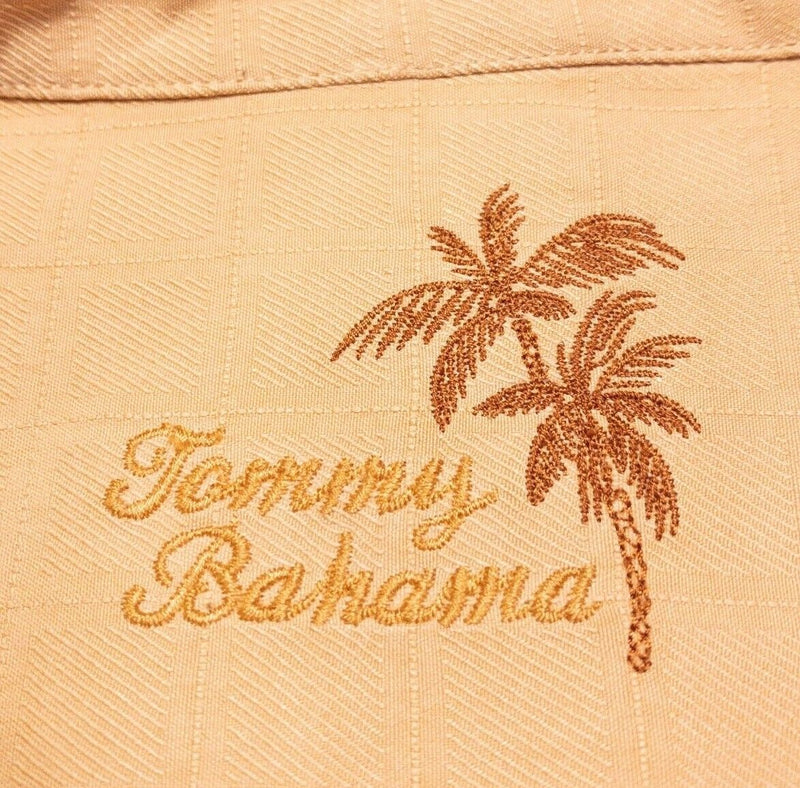 Tommy Bahama Embroidered Silk Shirt Medium Men's World's Most Interesting Parrot