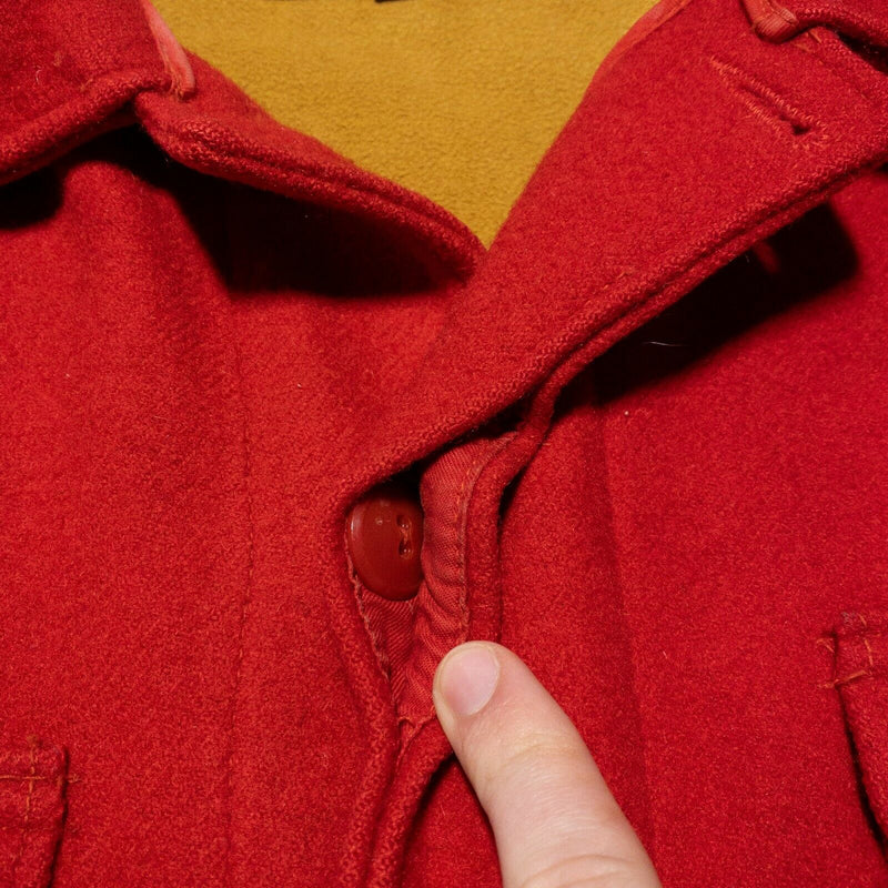 Woolrich Cruiser 502 Wool Hunting Jacket Game Pocket Red Vintage 50s Size 48
