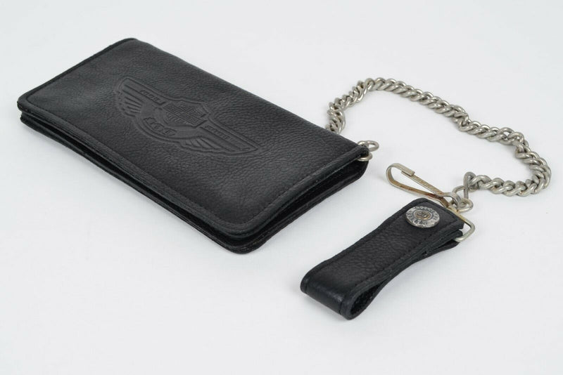 Harley-Davidson 100-Year Anniversary Black Leather Chain Wallet 97666-03V