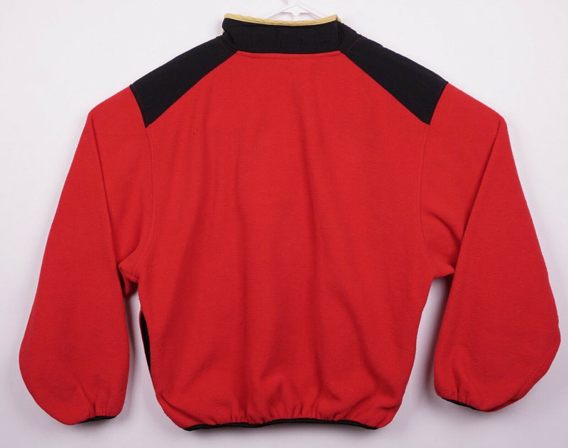 Vtg 90s Marlboro Men's Sz Large Adventure Fleece Half Snap Pullover Jacket