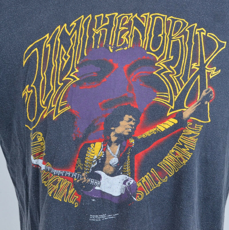 Vintage 1982 Jimi Hendrix Men's Large? Still Reigning Japan Rock Tour T-Shirt
