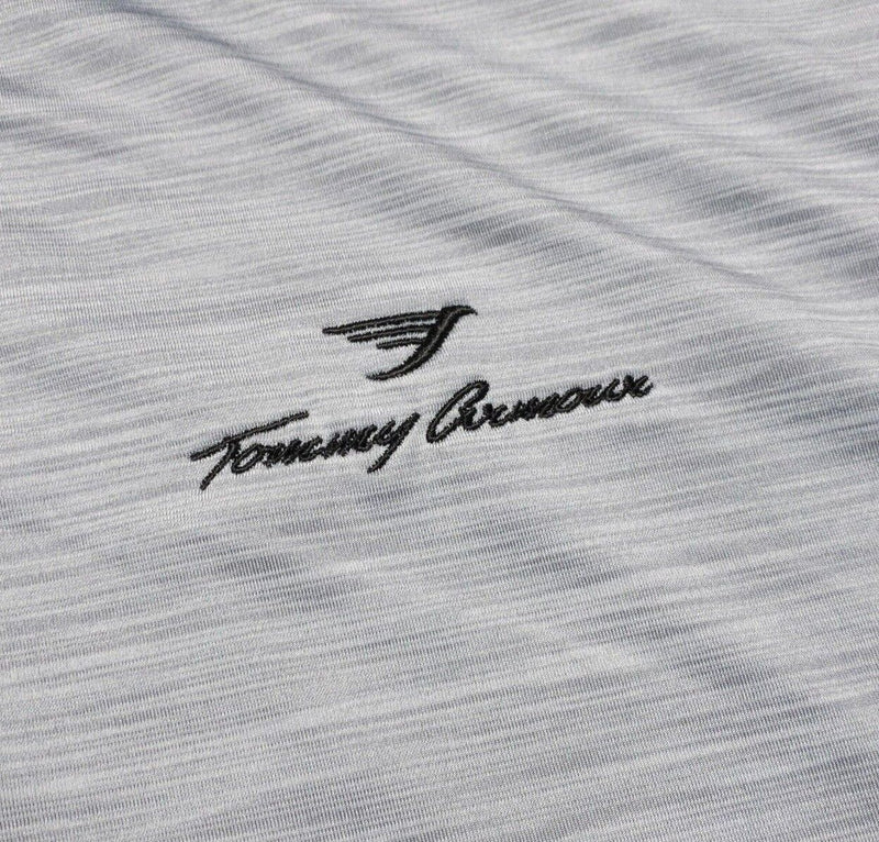 FootJoy Tommy Armour Tour Issue Medium Men's Collar Logo Wicking Heather Gray