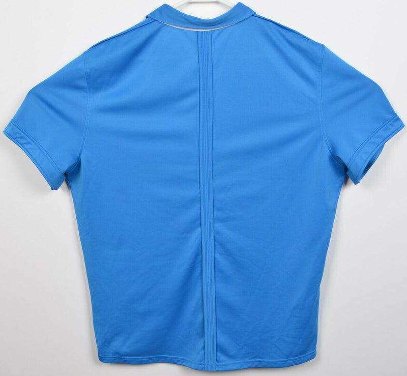 J. Lindeberg Men's XL Blue Logo Fieldsensor Polyester Wicking Golf Polo Shirt