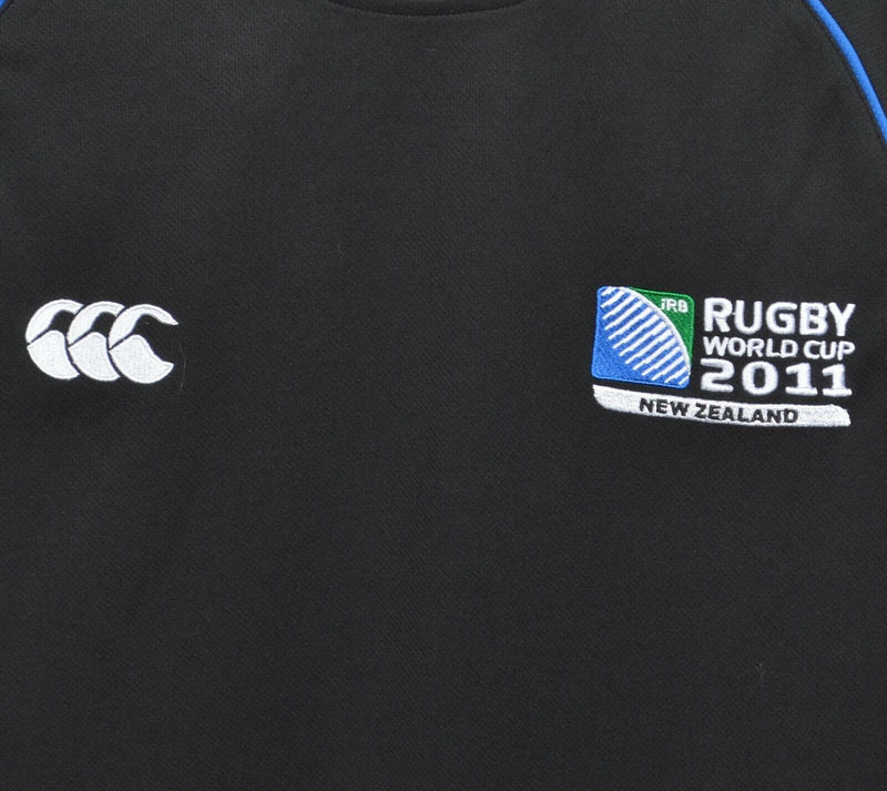 Canterbury Men's Large Rugby World Cup 2011 New Zealand Black Crewneck Jersey