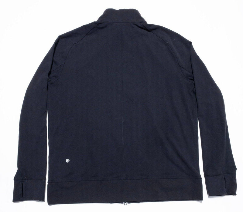 Lululemon Jacket Men's 2XL Full Zip Black Athleisure Nylon Wicking Stretch