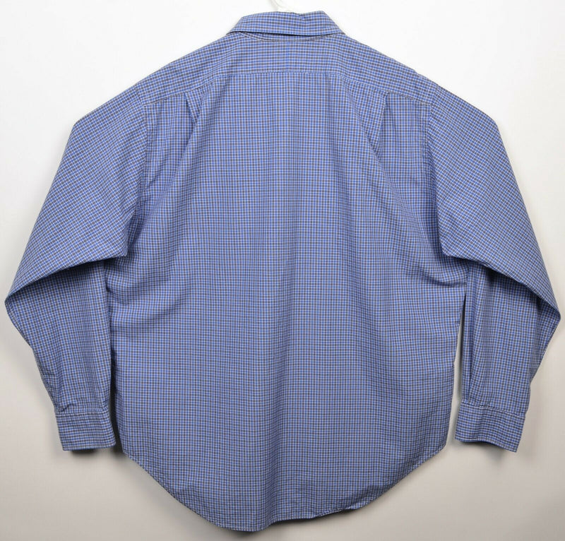 Polo Ralph Lauren Men's XL Classic Fit Stanton Blue Plaid Button-Front Shirt