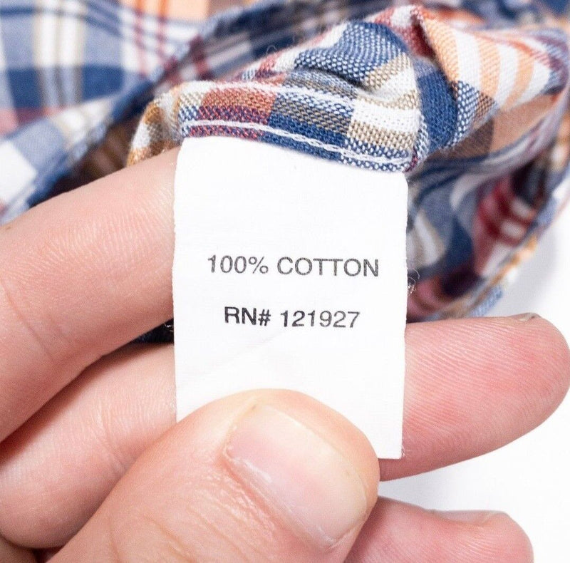johnnie-O Hangin' Out Shirt Medium Men's Button-Down Long Sleeve Colorful Plaid