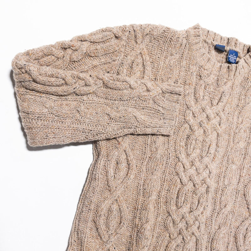 BDG Urban Outfitters Cable-Knit Sweater Women's Small Wool Heavyweight Beige