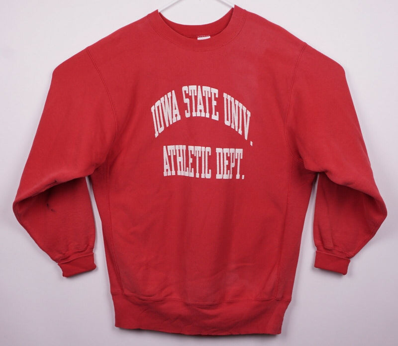 Vintage 90s Champion Men's 2XL? Reverse Weave Iowa State Red Sweatshirt