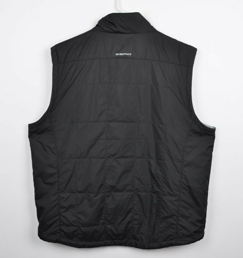 Zero Restriction Men's XL Tour Series Reversible Primaloft Black Gray Golf Vest