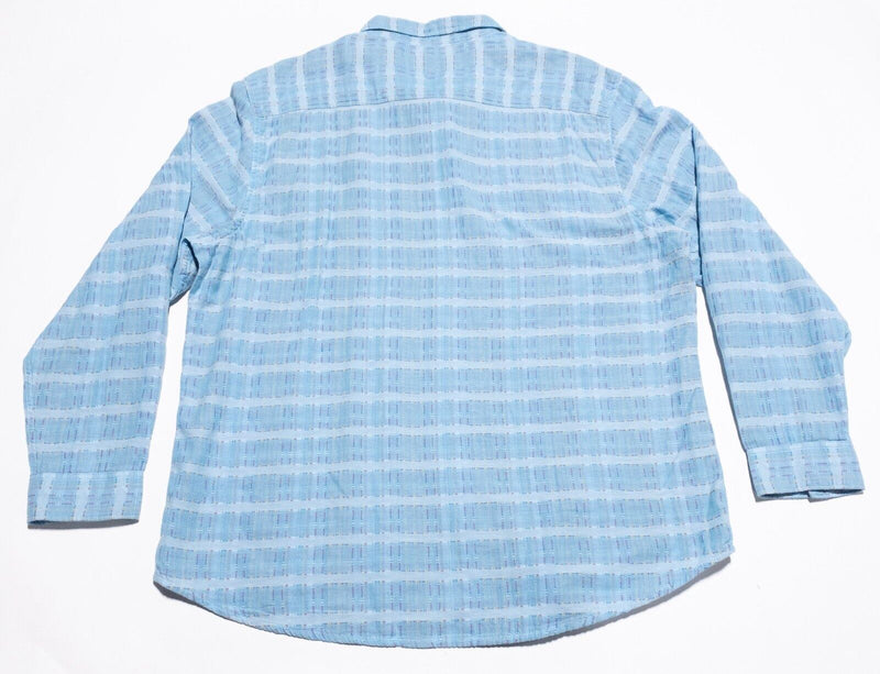 Carbon 2 Cobalt Shirt Men's XL Woven Multi-Color Stitch Blue Long Sleeve