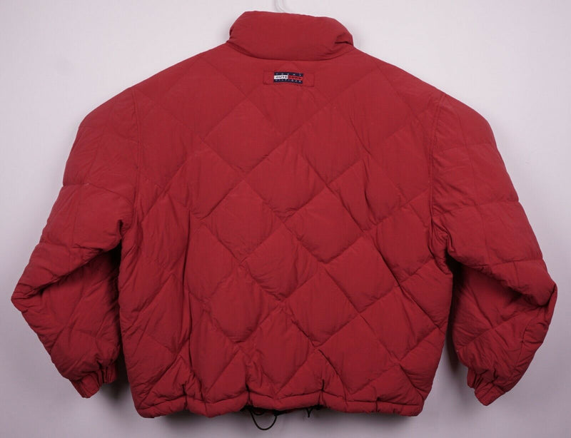 Vtg 90s Tommy Hilfiger Men's 2XL Down Red Quilted Tommy Outdoors Puffer Jacket