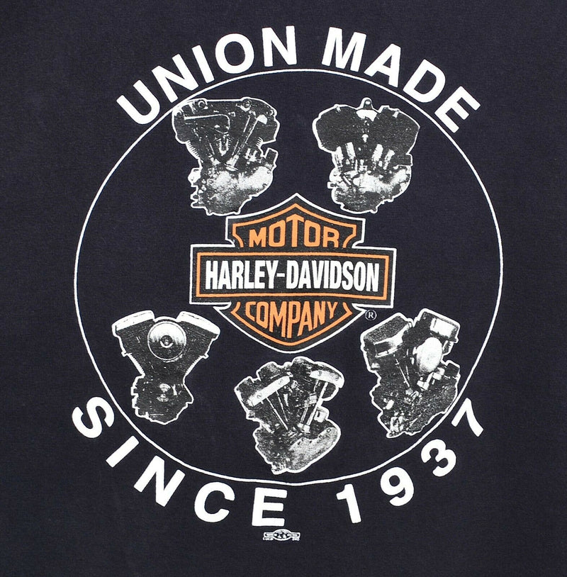 Harley-Davidson Men's 2XL Union Made Local 7209 USA Double-Sided Graphic T-Shirt