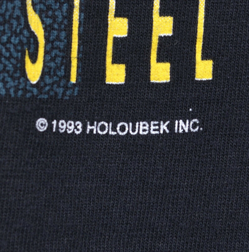 Vintage 1993 Harley-Davidson Men's Medium Heart of Steel Chrome Hawaii T-Shirt