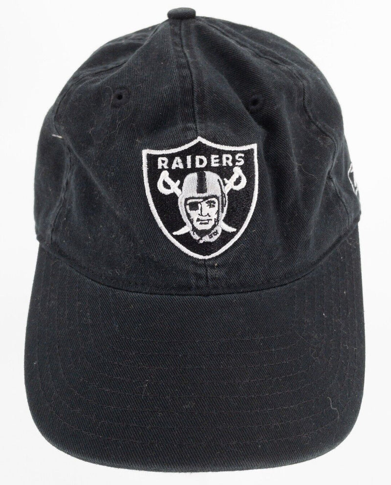 Oakland Raiders Reebok Hat Men's Medium Fitted Cap Vintage NFL On Field Black