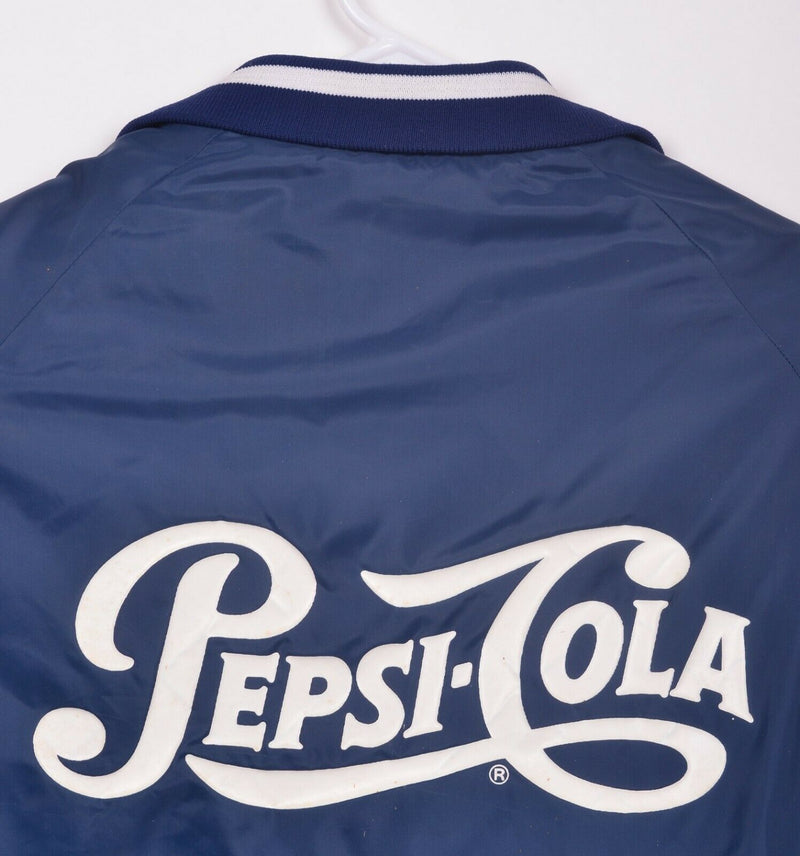 Vintage 80s Pepsi Delivery Men's Medium King Louie Pro-Fit Satin Bomber Jacket