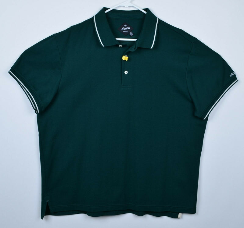 Maide Bonobos Men's Sz 2XL Forest Green Cotton Polyester Blend Golf Polo Shirt