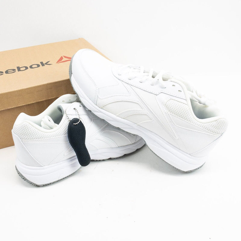 Reebok Work N' Cushion Men's 10 X-Wide 4E White Shoes Walking Slip Resistant