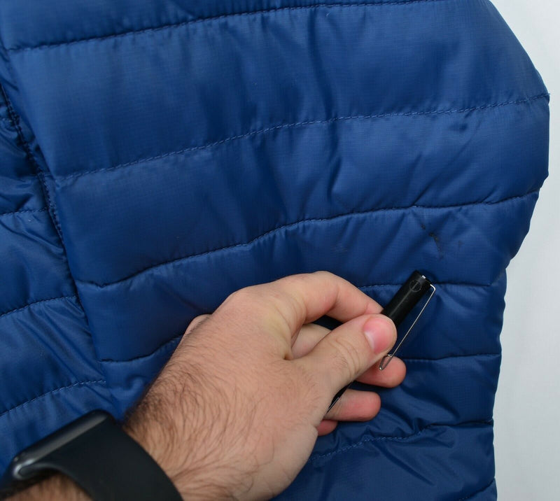 Alaskan Hardgear Men's 2XL Puffin Duluth Trading Solid Blue Zip Puffer Jacket
