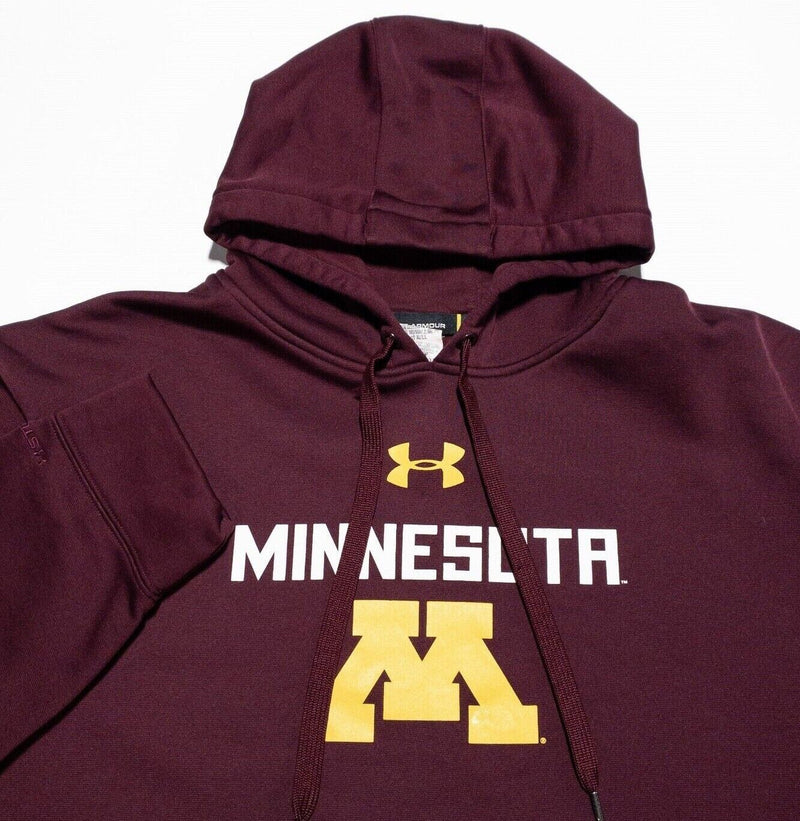 Minnesota Gophers Hoodie Men's XL Under Armour Pullover Drawstring Maroon NCAA