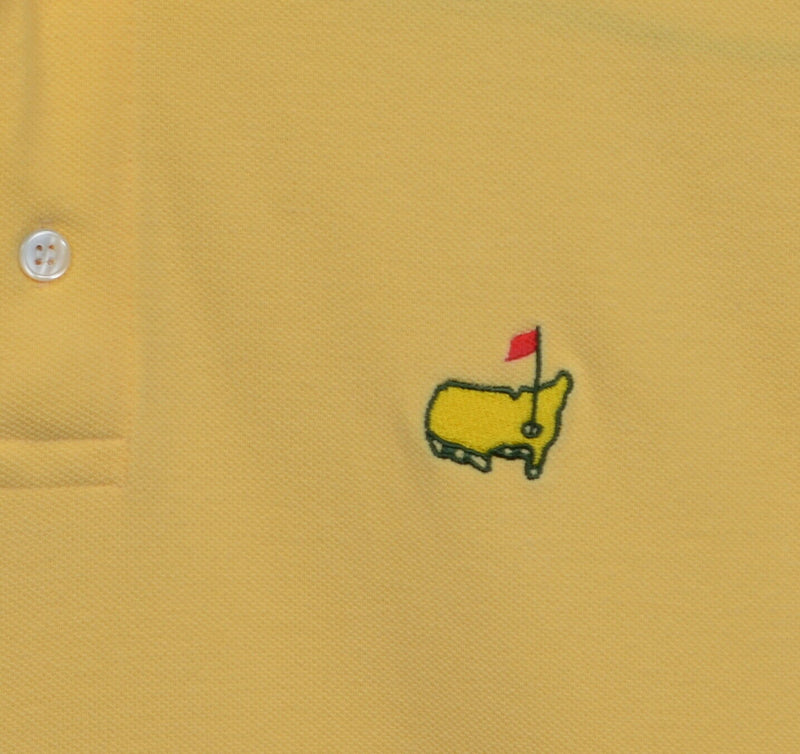 Masters Golf Men's Large Solid Yellow Augusta National Golf Shop Polo Shirt