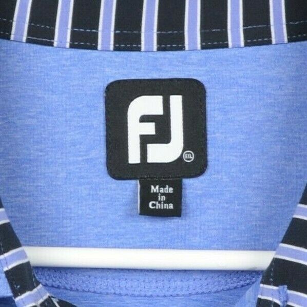 FootJoy Men's Sz 2XL Heather Blue FJ Performance Golf Polo Shirt