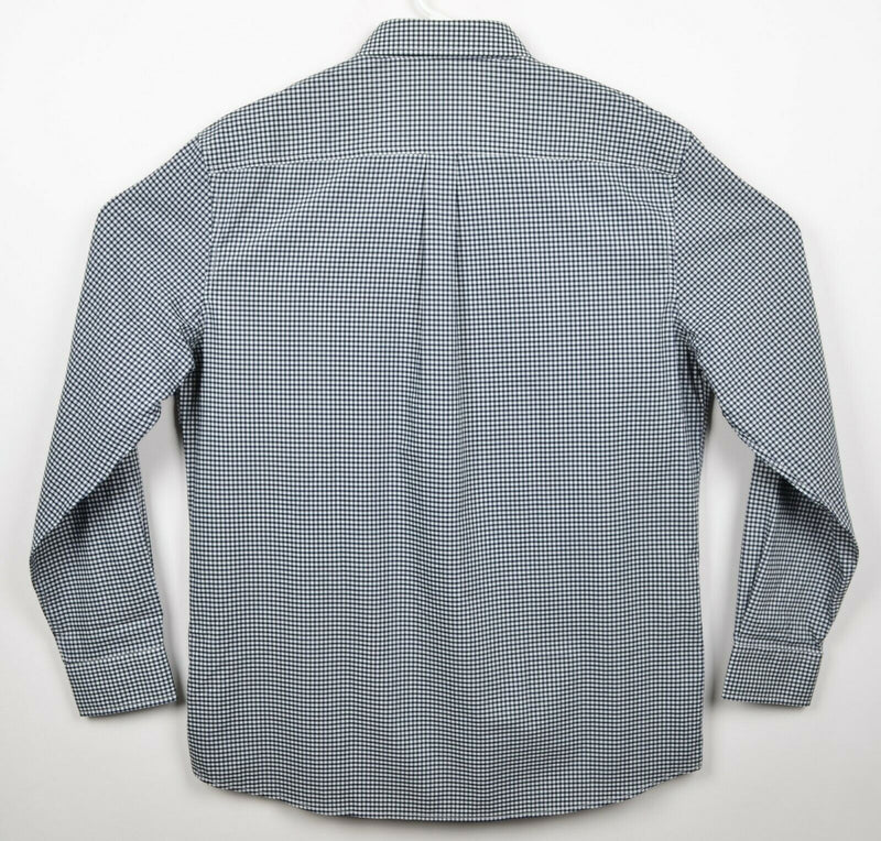 Johnnie-O Prep-Formance Men's Large Navy Blue Shepherd Check Button-Down Shirt