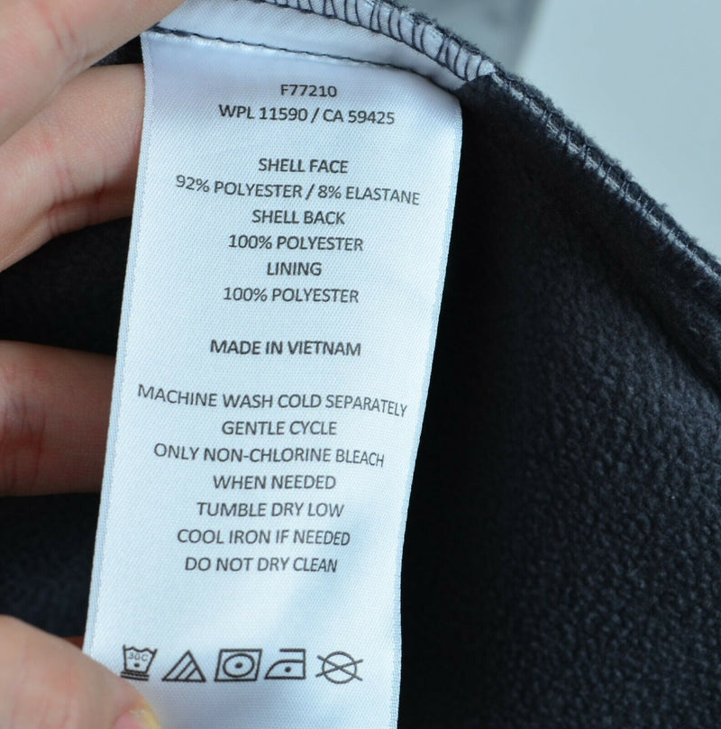Tumi Men's Sz Large Solid Gray Full Zip Fleece Lined Softshell Jacket