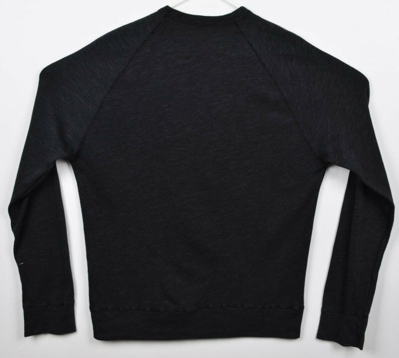 James Perse Standard Men's 2 (M) Dark Heather Gray USA Made Crew Neck Sweatshirt